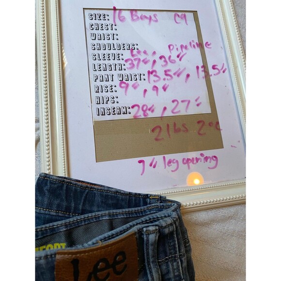 Boys 16 Jeans Lee Urban Pipeline straight - Picture 9 of 9